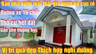 Tập 306 bán nhà vườn mái thái giá ngợp gần chợ gần trường học, full thổ cư tại tiền giang