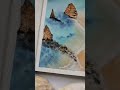 Beach landscape in watercolor