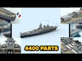 lego warships in different scales comparison