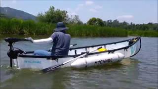 마이카누 앵글러 보팅 MyCanoe Angler Rowing and Using the motor