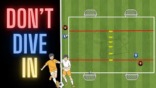 Don't Dive In | 1 vs 1 | Defending Drill | Football/Soccer