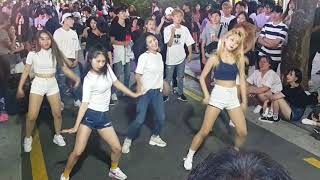 [다이아나]BLACKPINK☆뚜두뚜두(DDUDUDDUDU)☆COVER 홍대버스킹 20180624일 [HONGDAE KPOP STREET BUSKING]