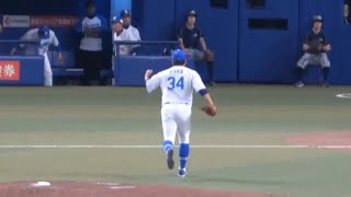 【福敬登】勝野が作った満塁のピンチを3ボールから三振に抑え、気持ちの入ったガッツポーズを見せる！（2023/5/27）