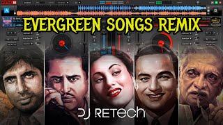 Evergreen Old Hindi and Marathi Songs Non-Stop Remix | Live in VirtualDJ | DownloadLink | DJ RETech✨