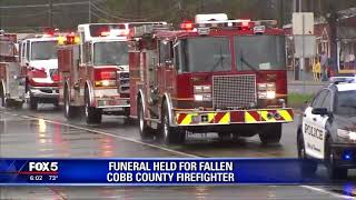 Cobb County firefighter laid to rest