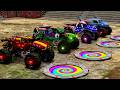 15 MONSTER TRUCKS VS POLICE  |Epic BeamNG.Drive Police Chase|Monster JAM| Part 2