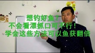 想钓好鱼？不会看漂抓口可不行！学会这些方法可以鱼获翻倍