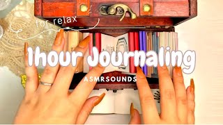 コラージュASMR │ 1hour Journaling 🕙│ For Relax Study Work Sleep │ Collage Scrapbooking