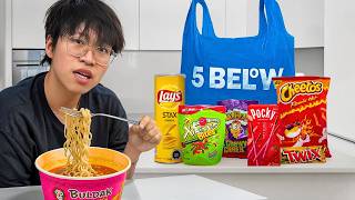 I Ate ONLY 5 Below Food For A Week, But Doubled My Budget Every Day