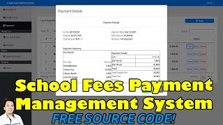 School Fees Payment Management System in PHP MySQL | Free Source Code Download