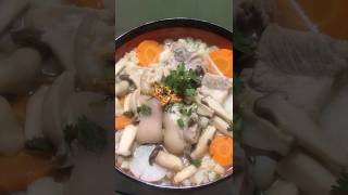 Cách Nấu Nui Giò Heo Hầm Rau Củ Thơm Ngon Nước Súp Đậm Đà Thơm Ngon!@!