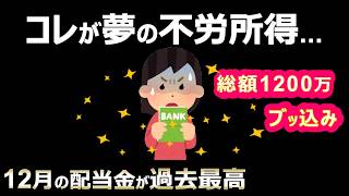 【これぞ不労所得】12月配当金が過去最高額を更新！【早期退職・セミリタイア】