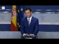 Sánchez achaca a Rajoy la responsabilidad de la investidura fallida.