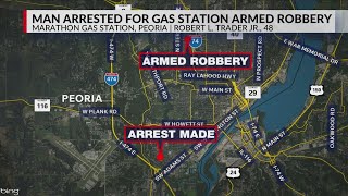 Peoria man held pending trial on allegations he robbed gas station