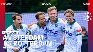 Amsterdam - Rotterdam 🏑 Tulp Hoofdklasse Heren ‘24/’25 RONDE 7 | Samenvatting