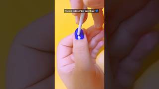 💅🔹Easy blue nail art #nailart2025 #shorts #shortvideo#shortvideo