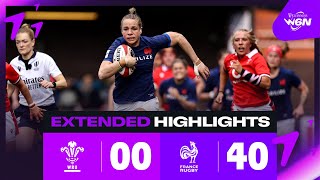 FRANCE ON FIRE 🔥 | WALES V FRANCE | EXTENDED RUGBY HIGHLIGHTS