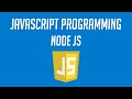 Javascript Programming: NodeJS