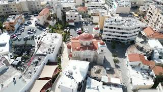 Cyprus: Aphrodite's beach and Paphos from above in 4K 60 FPS