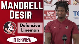 FSU Freshman DEFENSIVE LINEMAN Mandrell Desir on FSU Football, Playing with Brother | Warchant TV