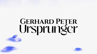 Burial Service of Gerhard Peter Ursprunger