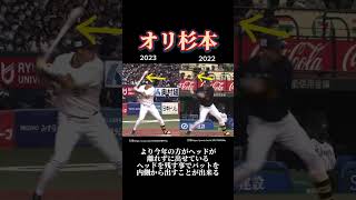 オリックス杉本選手のバッティングフォーム解説