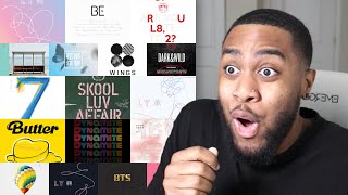 Sebastine Reacts to EVERY BTS ALBUM in RELEASE ORDER!