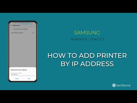 How to add a printer by IP address – Samsung [Android 11 – One UI 3]