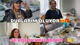 DUALARIM OLUYOR📿İLK ADIM🥳MEVLİD OKUTTUK🥰🍚ALIŞVERİŞ VLOG🛍️#vlog  #mevlid #günlükvlog