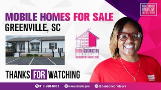 DCS TV Episode 52 - Mobile Homes for sale in Greenville, SC