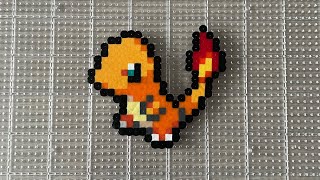 Charmander Pokémon Perler Bead Timelapse