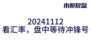 【小鲍复盘】20241112，汇率太差，等待冲锋号，第三周期，别追高标，低吸龙回头