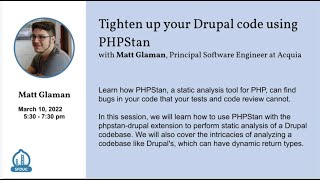 Tighten up your Drupal code using PHPStan