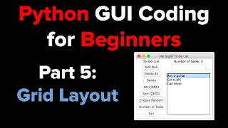 Python Tkinter GUI Tutorial: To Do List 5