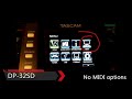 tascam portastudio dp 32 vs dp 32sd comparison hd quality