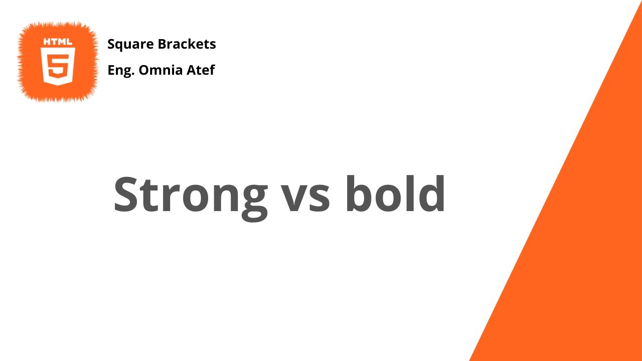 9 - Difference Between Bold & Strong HTML Tags In SEO | Strong VS Bold ...