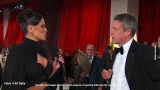 Hugh Grant shuts down Ashley Graham at the Oscars 2023 in awkward chat
