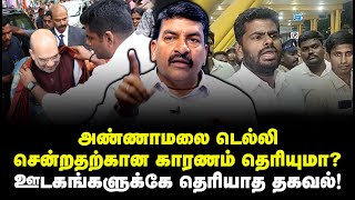 அண்ணாமலை டெல்லி சென்றதற்கான காரணம் தெரியுமா? ஊடகங்களுக்கே தெரியாத தகவல்! Ravi TDS