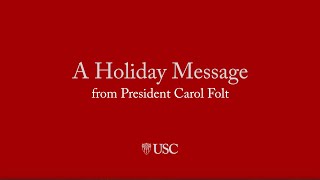 Happy Holidays from USC 2024