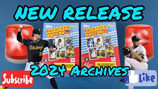 🚨 NEW RELEASE! 2024 Topps Archives Blaster Box x 2! First Look! 👀 What Are Your Thoughts?? 🤔