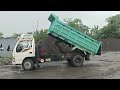 mobil dump truk pasir isuzu jomplang muatan pasir full bak