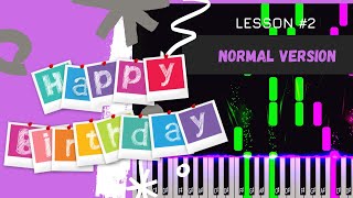 Happy Birthday To You Beginner Piano Tutorial - Happy Birthday To You - (Normal Level)