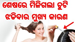 ଶେଷରେ ଜଣା ପଡିଲା ଚୁଟି ଝଡିବାର ମୁଖ୍ୟ କାରଣ, ଜଲଦି ଦେଖନ୍ତୁ ଆଶ୍ଚର୍ଯ୍ୟ ହୋଇଯିବେ Reasons for hair loss in Odia