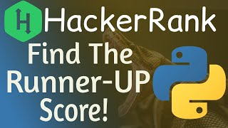 Find the Runner-Up Score HackerRank Solution | Hackerrank Find the Runner-Up Score solution python