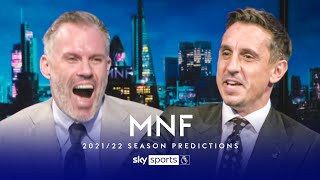 Carragher & Neville bicker during their 2021/22 Premier League predictions! | MNF