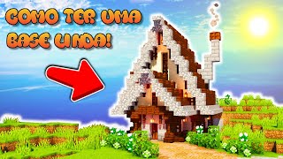 Como fazer uma BASE LINDA de SURVIVAL | CASA INICIAL [Minha Base Linda]