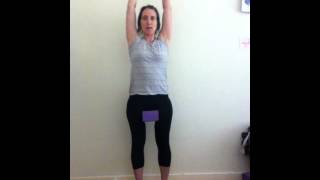 Post Natal Iyengar Yoga 2 Tadasana Block Nicole Hills