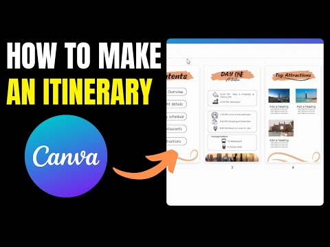 How to Create an Itinerary on Canva: A Step-by-Step Guide