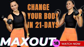 Power HIIT STRENGTH and ABS Workout | 21-Day MAXOUT Challenge