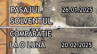 Pasajul Solventul - Comparație la o lună - 20.02.2025 Timișoara